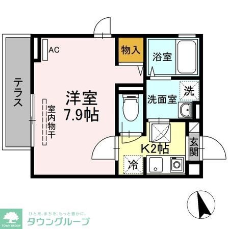グランメール聖蹟の物件間取画像